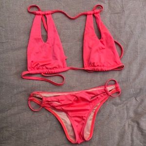 Pink bathing suit